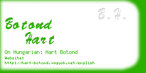 botond hart business card